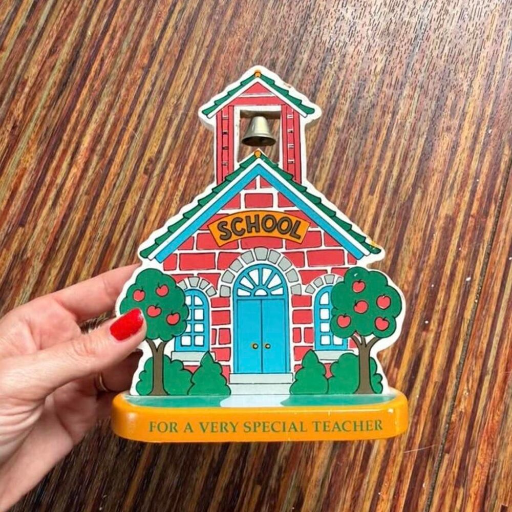 Vintage teacher/school desk topper